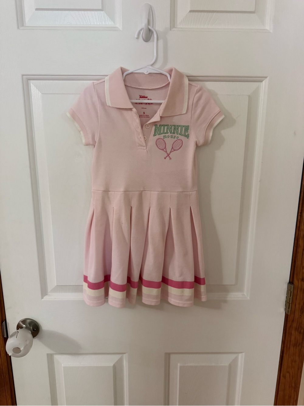 Disney Light Pink Polo Tennis Dress with Pink Trim